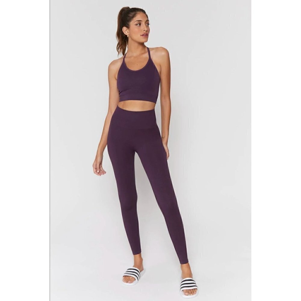 Spiritual Gangster Love Sculpt Seamless Legging Blackberry Womens Size XS/S